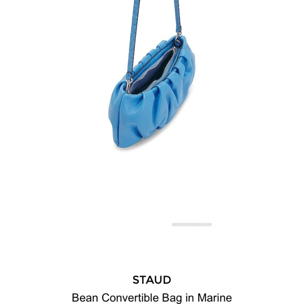 NWT Staud Bean Convertible bag marine blue $198 - Picture 5 of 12
